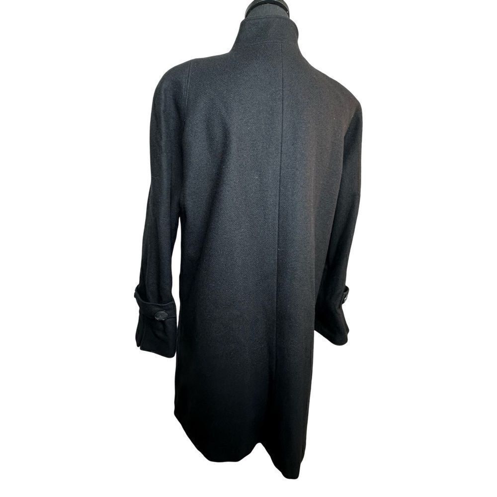 ALORNA Vintage Black Wool Blend Hip Length Coat Size L XL - Picture 10 of 16